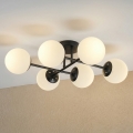 Brilagi - Lámpara de techo de superficie MALONY 6xE14/20W/230V negra