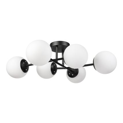 BRILAGI - Lámpara de techo de superficie MALONY 6xE14/20W/230V negra