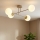 Brilagi - Lámpara de techo de superficie MILO ECRU 4xE27/60W/230V beige/oro