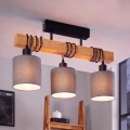BRILAGI - Lámpara de techo de superficie NUBILA 3xE27/60W/230V pino/gris claro