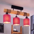 BRILAGI - Lámpara de techo de superficie NUBILA 3xE27/60W/230V pino/rosa