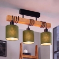 BRILAGI - Lámpara de techo de superficie NUBILA 3xE27/60W/230V pino/verde