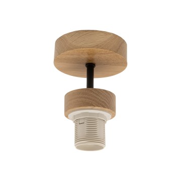 Brilagi - Lámpara de techo de superficie PARTY, 1x E27/60 W/230 V, Ø 10 cm, acabado roble