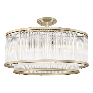 Brilagi - Lámpara de techo de superficie RAMOS 6xE14/60W/230V acabado dorado