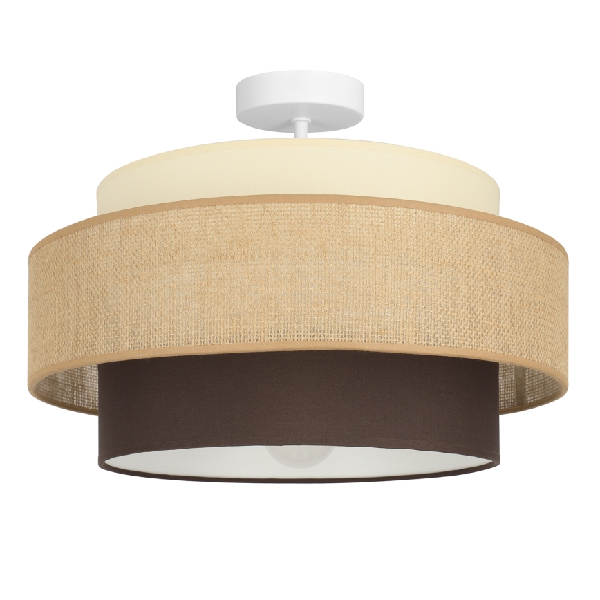 Brilagi - Lámpara de techo de superficie RESNA 1xE27/60W/230V Ø 40 cm beige/negro