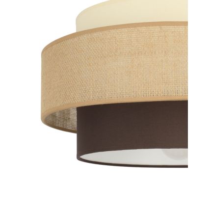Brilagi - Lámpara de techo de superficie RESNA 1xE27/60W/230V Ø 40 cm beige/negro