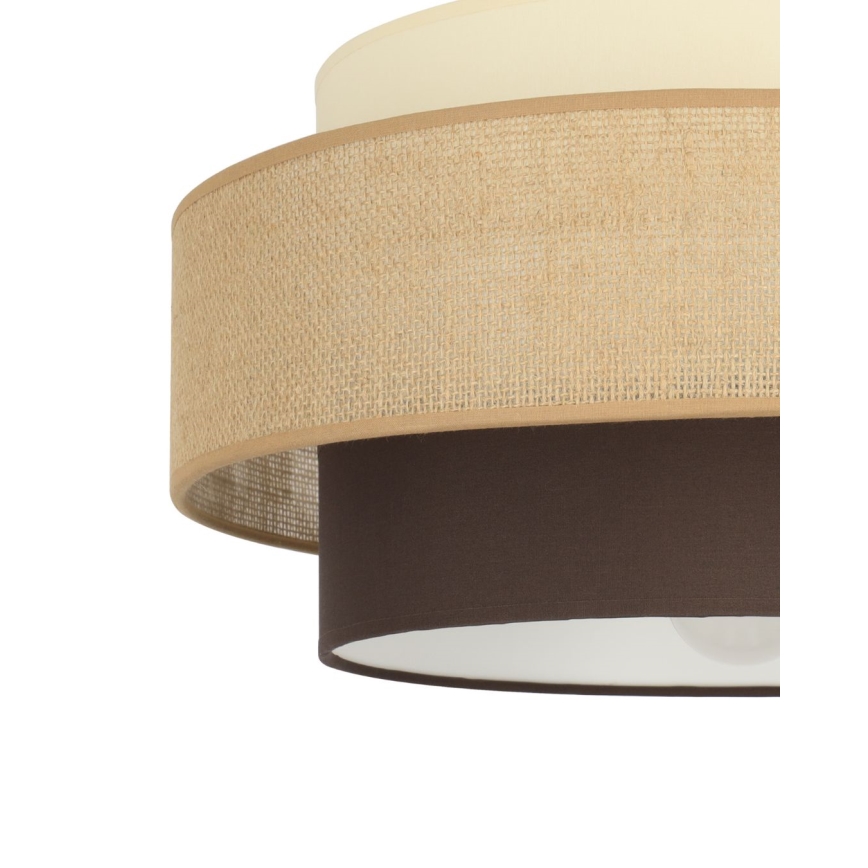 Brilagi - Lámpara de techo de superficie RESNA 1xE27/60W/230V Ø 40 cm beige/negro