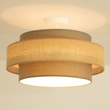 BRILAGI - Lámpara de techo de superficie RESNA 1xE27/60W/230V Ø 40 cm marrón/beige