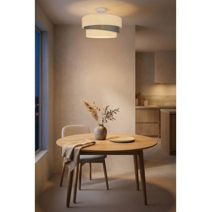 Brilagi - Lámpara de techo de superficie TRIO 1xE27/60W/230V, diámetro 40 cm, crema/gris