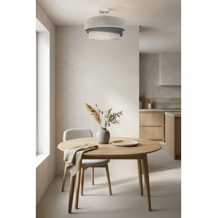 Brilagi - Lámpara de techo de superficie TRIO 1xE27/60W/230V, diámetro 40 cm, crema/gris