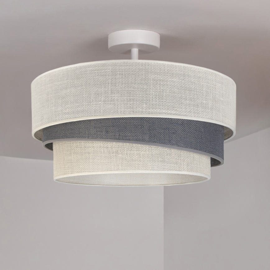 Brilagi - Lámpara de techo de superficie TRIO 1xE27/60W/230V, diámetro 40 cm, crema/gris