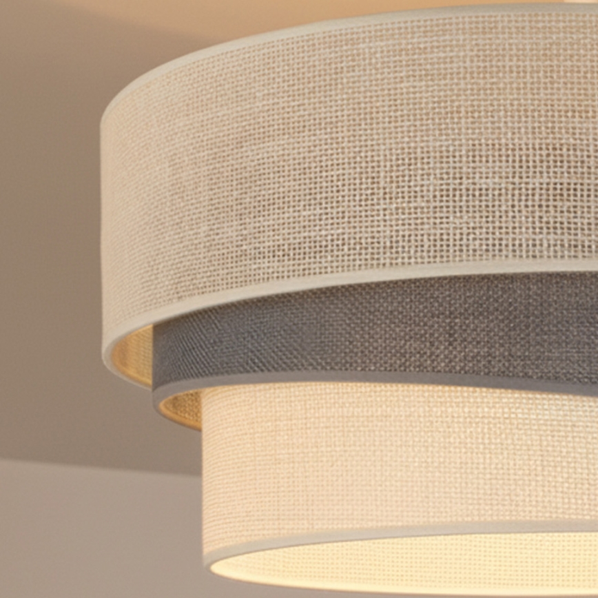 Brilagi - Lámpara de techo de superficie TRIO 1xE27/60W/230V, diámetro 40 cm, crema/gris