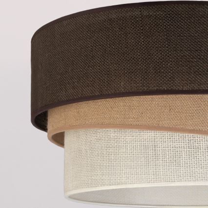 Brilagi - Lámpara de techo de superficie TRIO 1xE27/60W/230V Ø 40 cm marrón/beige/blanco