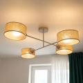Brilagi - Lámpara de techo de superficie VIRGO 4xE14/40W/230V beige/dorada