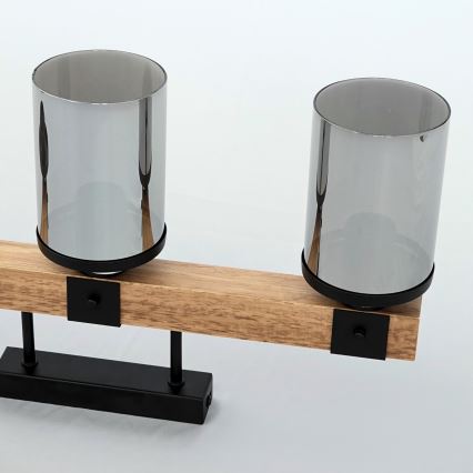 Brilagi - Lámpara de techo de superficie VISTA 3xE27/60W/230V roble