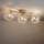 Brilagi - Lámpara de techo de superficie VULCANO 3xG9/8W/230V beige/ahumado beige