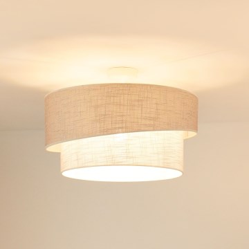 Brilagi - Lámpara de techo DOVER SHINE 1xE27/15W/230V diá. 50 cm gris/color crema
