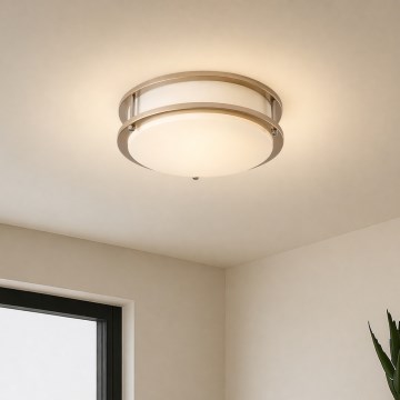 Brilagi - Lámpara de techo ELARO 2xE27/40W/230V Ø 26 cm dorada