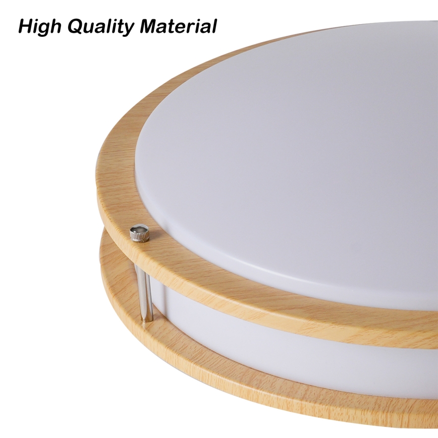 Brilagi - Lámpara de techo ELARO 4xE27/40W/230V Ø 41 cm acabado en madera