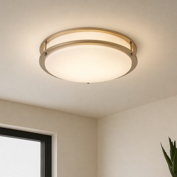 Brilagi - Lámpara de techo ELARO 4xE27/40W/230V Ø 41 cm dorada