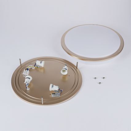 Brilagi - Lámpara de techo ELARO 4xE27/40W/230V Ø 41 cm dorada