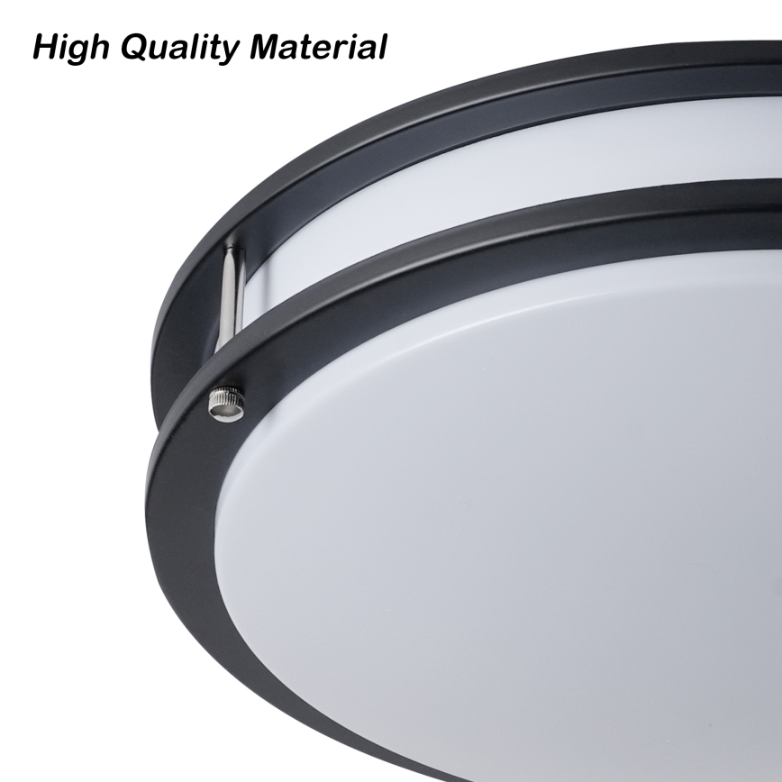 BRILAGI - Lámpara de techo ELARO 4xE27/40W/230V Ø 41 cm negra