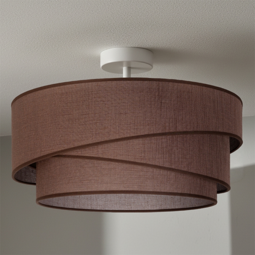 Brilagi - Lámpara de techo en superficie ARROW 1xE27/60W/230V Ø 45 cm marrón