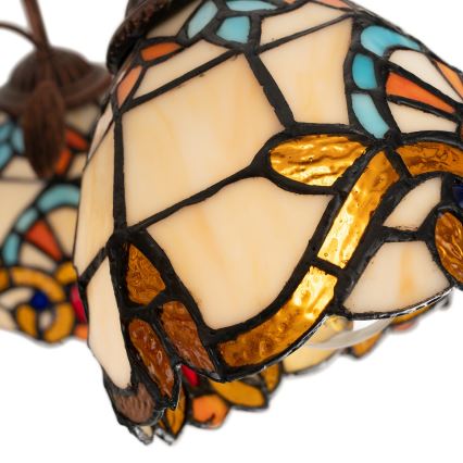 Brilagi - Lámpara de techo estilo Tiffany MIRABELLA, de montaje en superficie, 8xE27/60W/230V, diámetro 68 cm