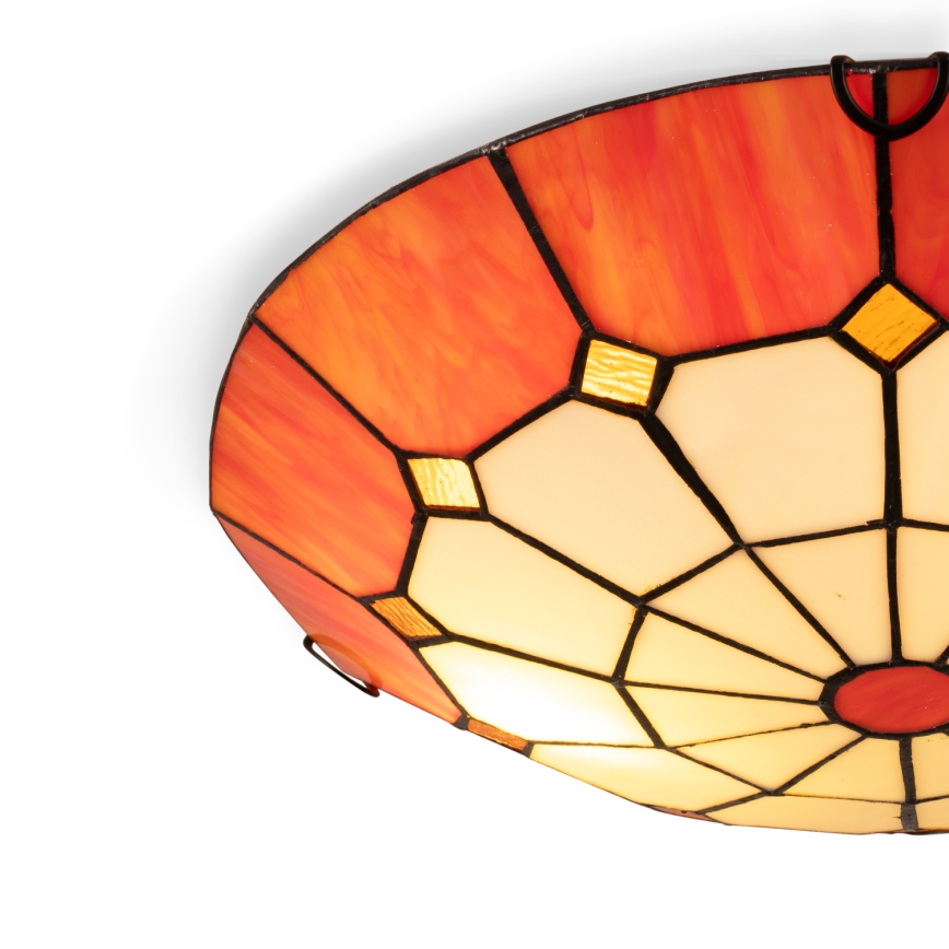 BRILAGI - Lámpara de techo estilo Tiffany SIENNA 2xE27/60W/230V, diámetro 40 cm
