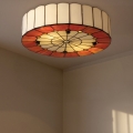 Brilagi - Lámpara de techo estilo Tiffany SIENNA con vitral, 3xE27/60W/230V, diámetro 40 cm