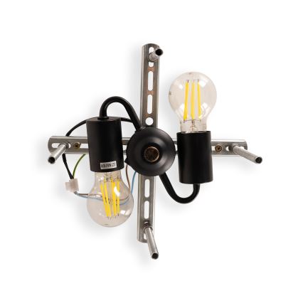 Brilagi - Lámpara de techo estilo Tiffany SIENNA con vitral, 3xE27/60W/230V, diámetro 40 cm