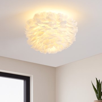 BRILAGI - Lámpara de techo FEATHER 3xE27/40W/230V Ø 40 cm blanca