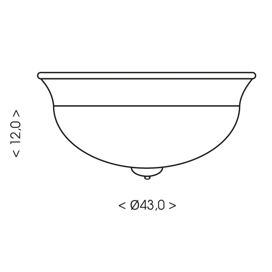 Brilagi - Lámpara de techo FRESCO 2xE27/40W/230V diámetro 43 cm marrón