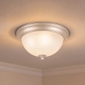 BRILAGI - Lámpara de techo FRESCO 2xE27/40W/230V Ø 28 cm cromo mate