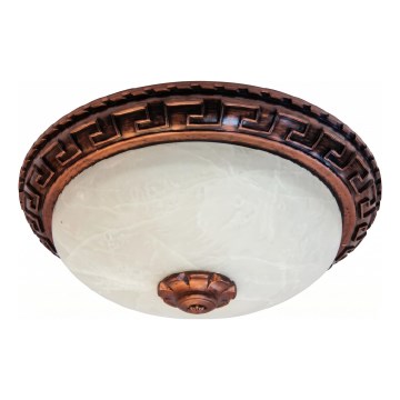 Brilagi - Lámpara de techo FRESCO 2xE27/40W/230V Ø 30 cm acabado en cobre