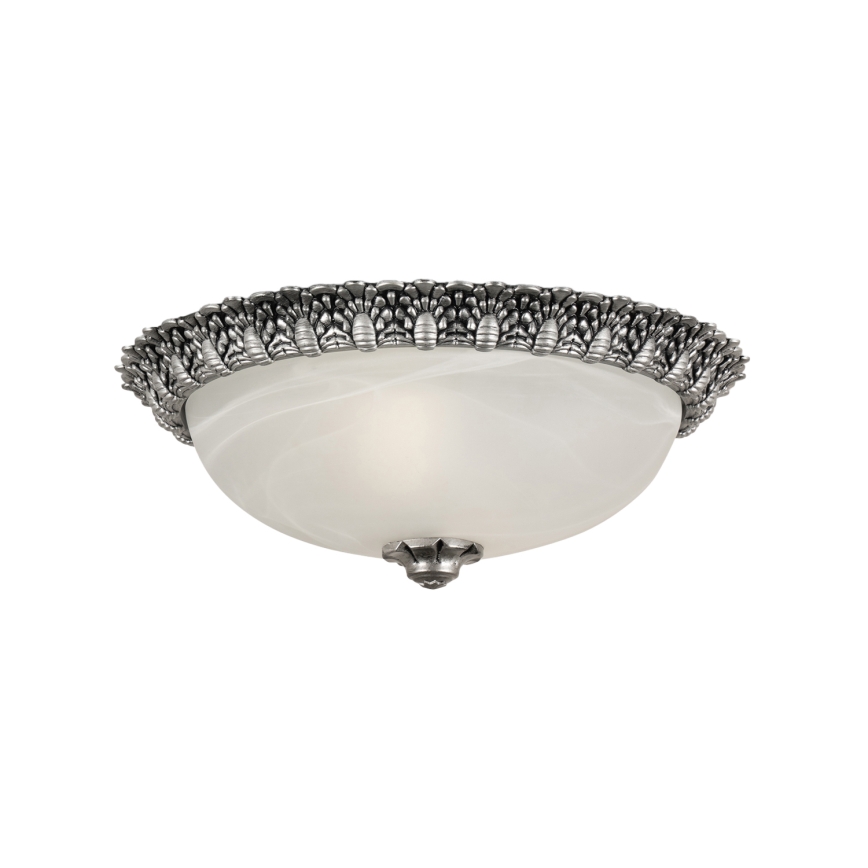 BRILAGI - Lámpara de techo FRESCO 2xE27/40W/230V Ø 30 cm plateada