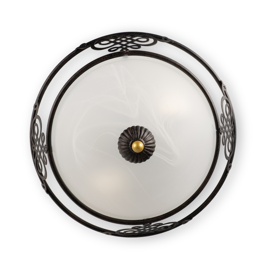 BRILAGI - Lámpara de techo FRESCO 3xE27/40W/230V Ø 48 cm marrón