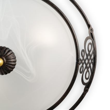 BRILAGI - Lámpara de techo FRESCO 3xE27/40W/230V Ø 48 cm marrón