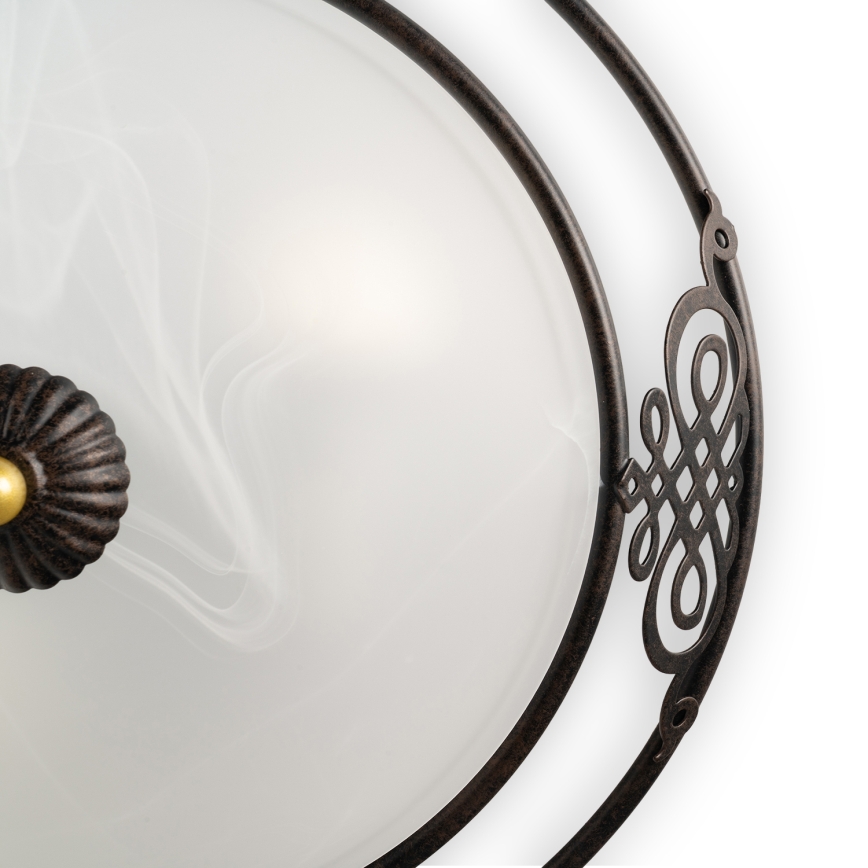 BRILAGI - Lámpara de techo FRESCO 3xE27/40W/230V Ø 48 cm marrón