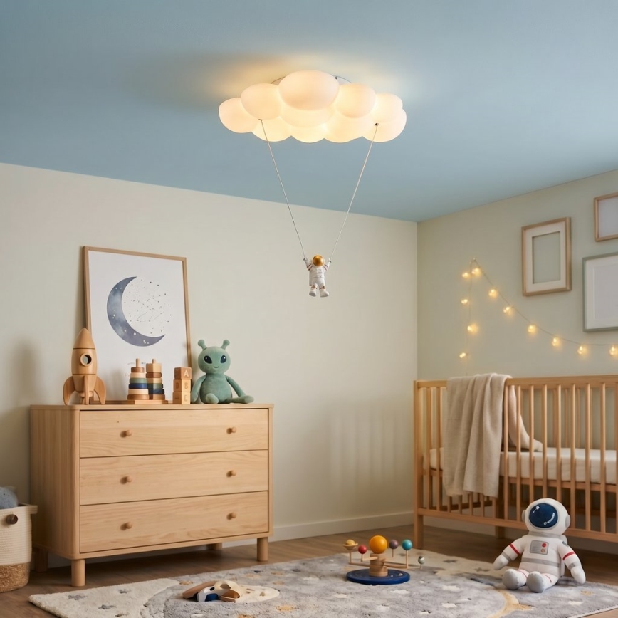 Brilagi - Lámpara de techo infantil LED ASTRO LED/77W/230V blanca