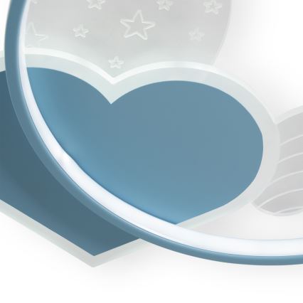 Brilagi - Lámpara de techo infantil LED LOVE LED/48W/230V 3000/4500/6000K azul