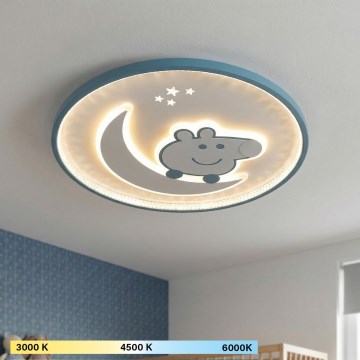 Brilagi - Lámpara de techo infantil LED PIGGY LED/70W/230V 3000/4500/6000K diámetro 45 cm