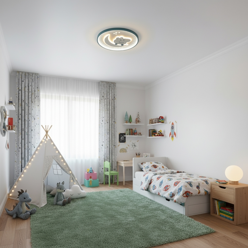 Brilagi - Lámpara de techo infantil LED PIGGY LED/70W/230V 3000/4500/6000K diámetro 45 cm