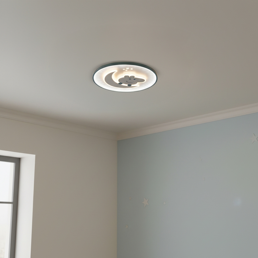 Brilagi - Lámpara de techo infantil LED PIGGY LED/70W/230V 3000/4500/6000K diámetro 45 cm