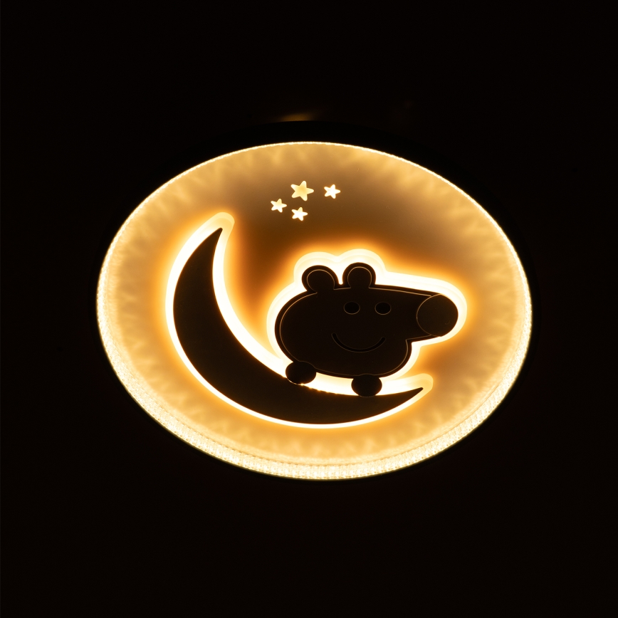 Brilagi - Lámpara de techo infantil LED PIGGY LED/70W/230V 3000/4500/6000K diámetro 45 cm