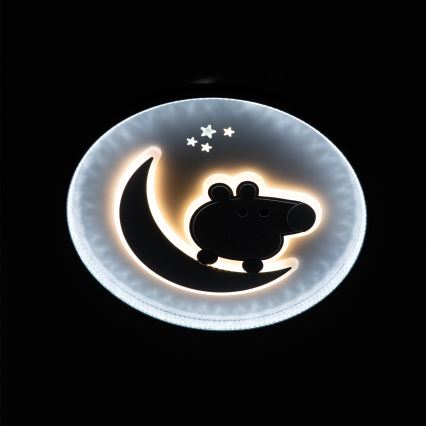 Brilagi - Lámpara de techo infantil LED PIGGY LED/70W/230V 3000/4500/6000K diámetro 45 cm