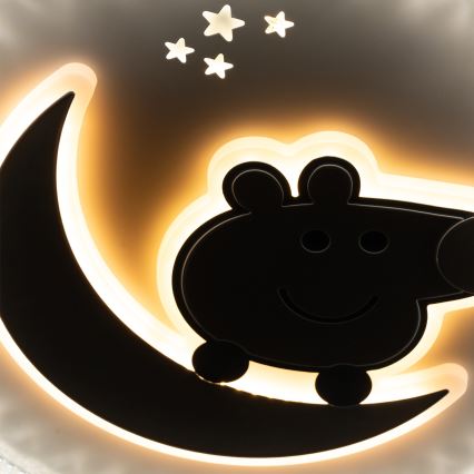 Brilagi - Lámpara de techo infantil LED PIGGY LED/70W/230V 3000/4500/6000K diámetro 45 cm
