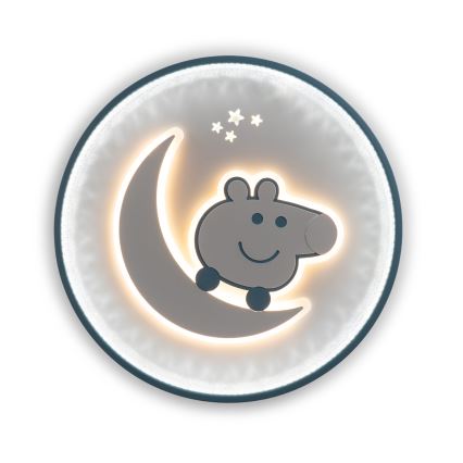 Brilagi - Lámpara de techo infantil LED PIGGY LED/70W/230V 3000/4500/6000K diámetro 45 cm