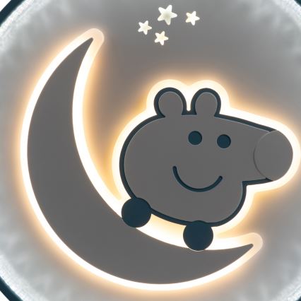 Brilagi - Lámpara de techo infantil LED PIGGY LED/70W/230V 3000/4500/6000K diámetro 45 cm