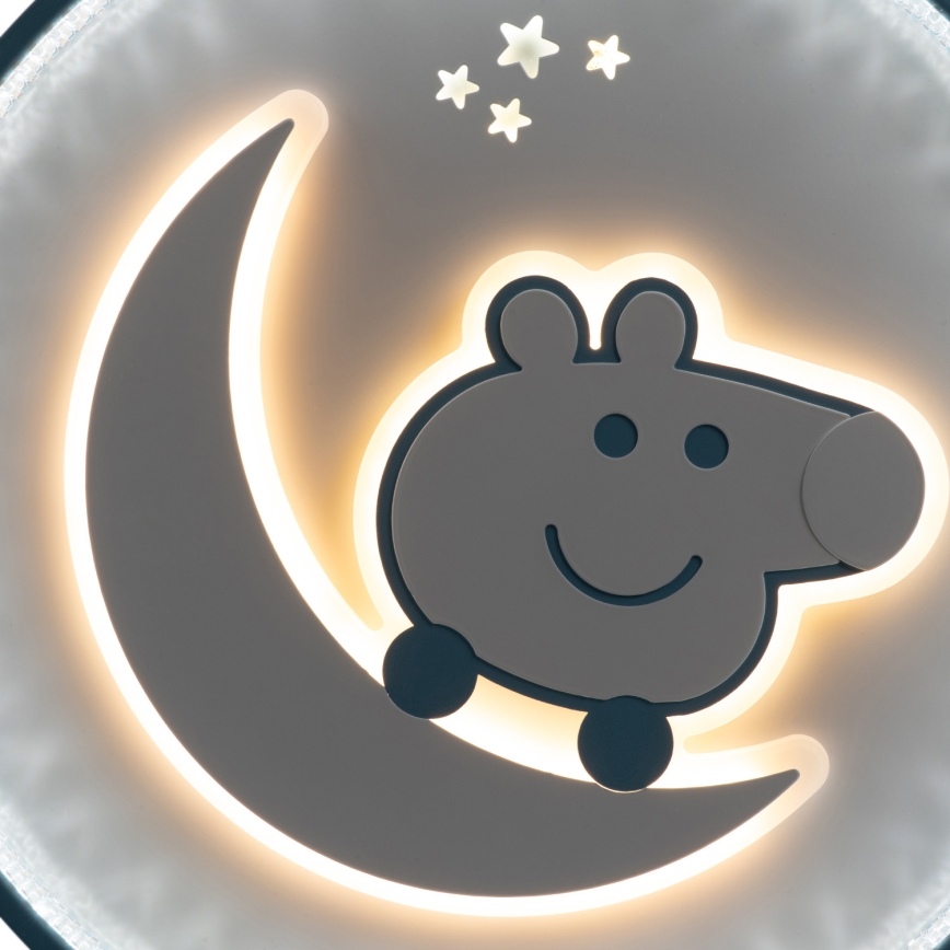 Brilagi - Lámpara de techo infantil LED PIGGY LED/70W/230V 3000/4500/6000K diámetro 45 cm